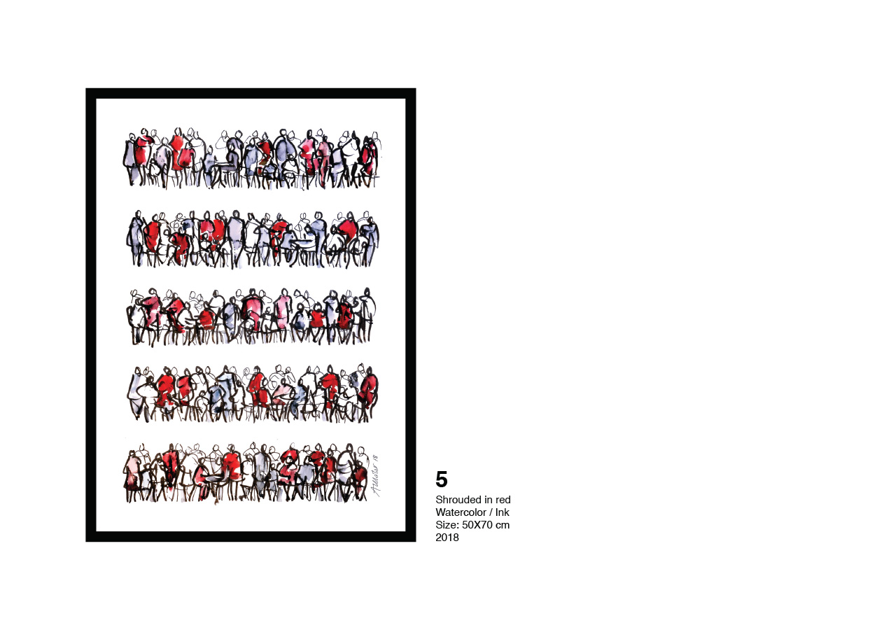 5 - Shrouded in red, Shades Within by Antoine Matar